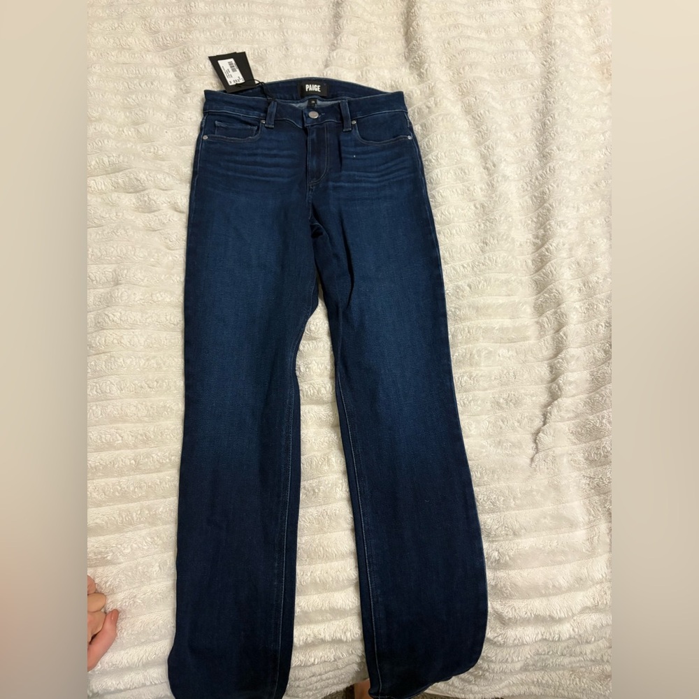 PAIGE Blue Straight Leg Jeans Classic Style
